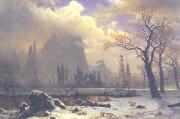 Albert Bierstadt Yosemite Winter Scene oil painting picture wholesale